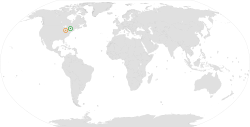 Map indicating locations of Baustralia and Paloma