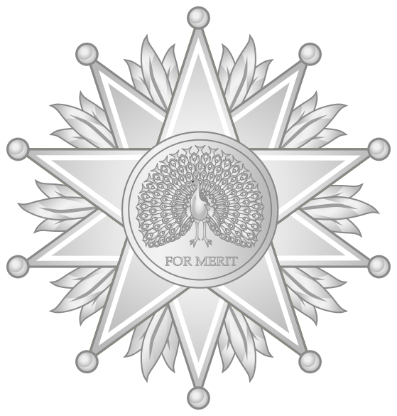 File:Badge of the Royal Vishwamitran Order of Merit (Commander 1st Class).svg