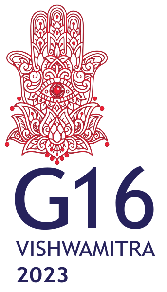 File:Official logo of the G16 Vishwamitra Summit 2023.svg
