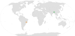 Map indicating locations of Vishwamitra and Sildavia