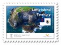 Special edition Lamb Island Territory stamp issued on 12 Aug 2021