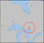 Location of Cordinar (light red)