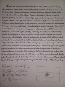 Declaration of Independence of the Republic of Trevoria
