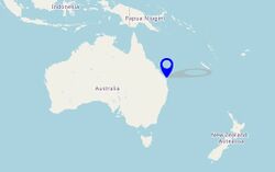 Location of Blazdonia in Australia