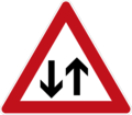 Two-way traffic ahead