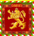Flag shtandart of the HSH The Prince with moto of the Principality