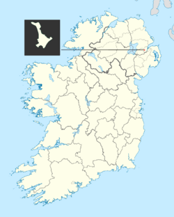 Location of Poleglass on the Island of Ireland