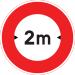 Width limit (2 m)