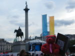 At Trafalgar Square.