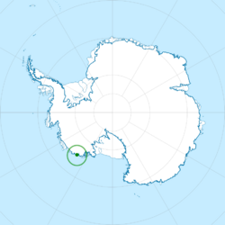 Location in Antartica of the Todian Antartic Territory
