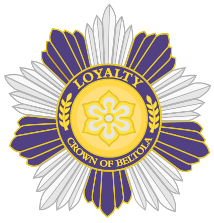 File:Badge of the Order of Loyalty to the Crown of Beltola.svg