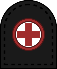 File:Trade badge of a medic rate.svg